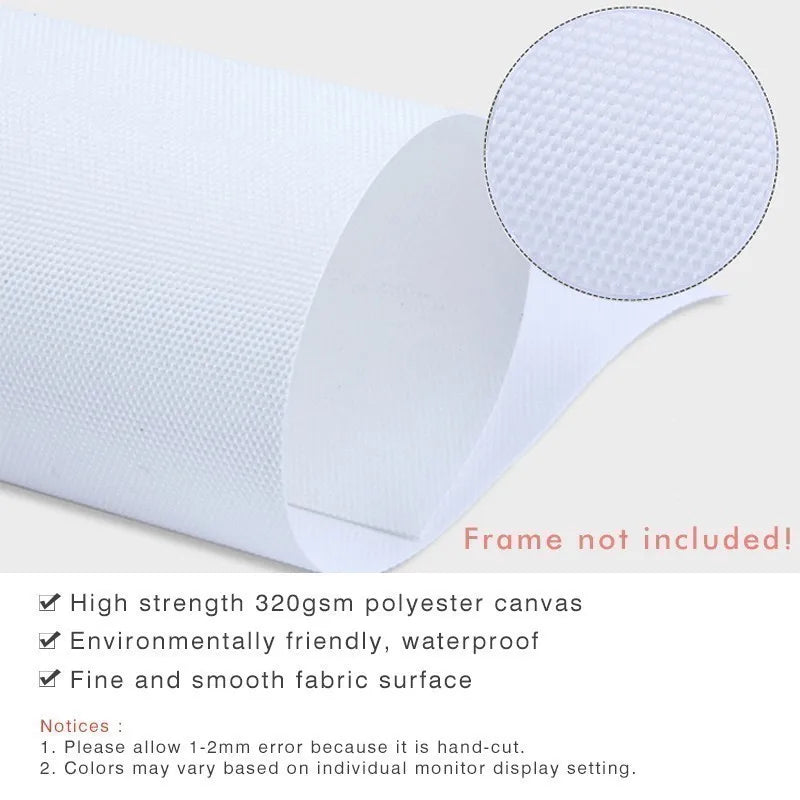 Graphic Shapes Patterned Canvas Wall Poster