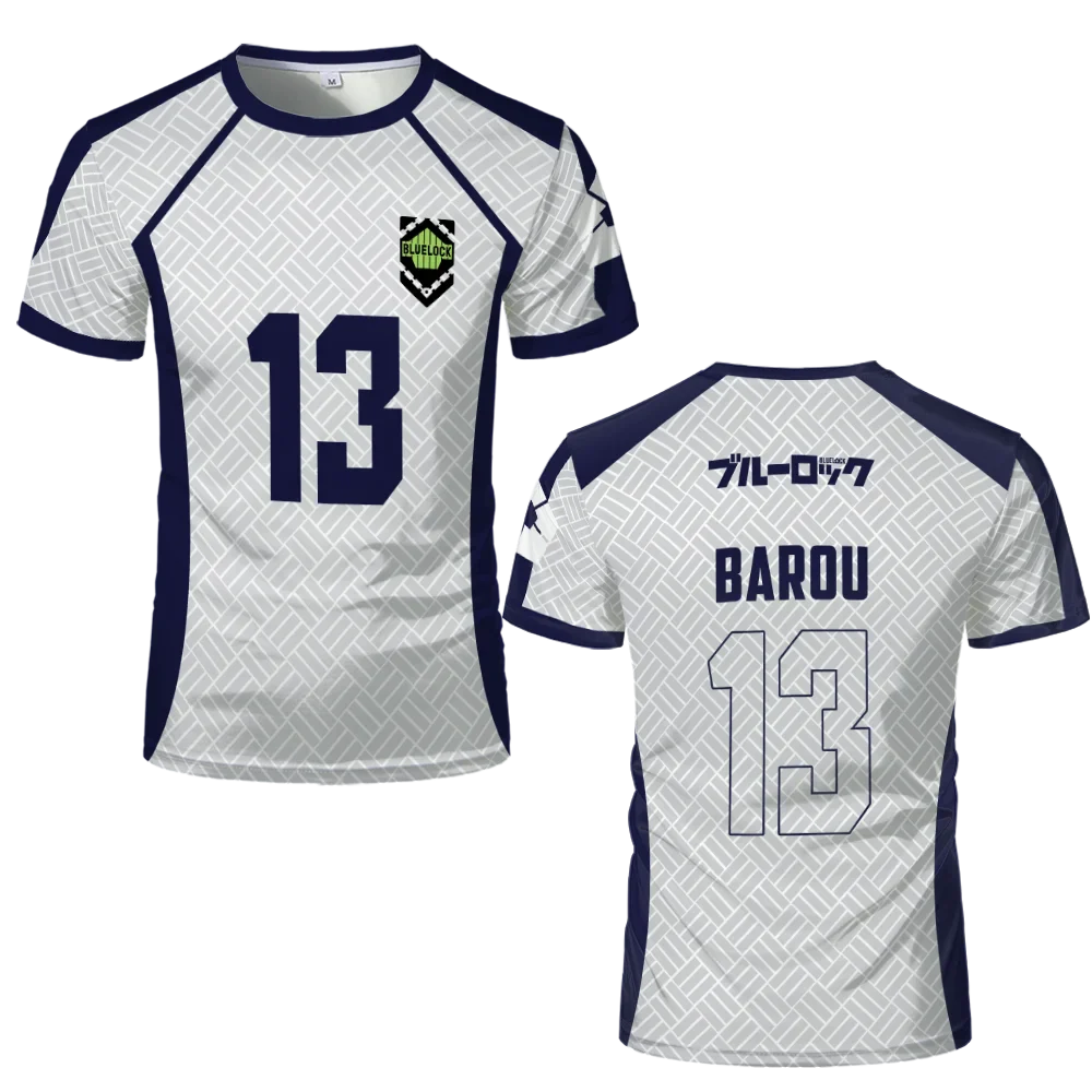 Barou White Custom Anime Blue Lock Jersey - LANDIBY
