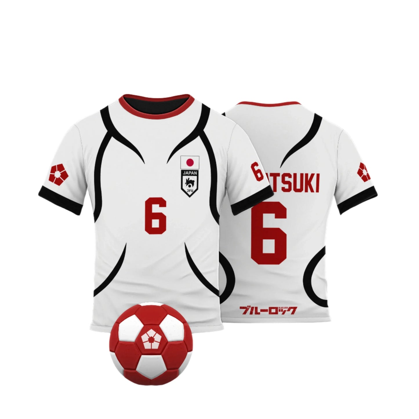 Cosplay Anime Blue Lock U20 Japan Team White Jersey - LANDIBY