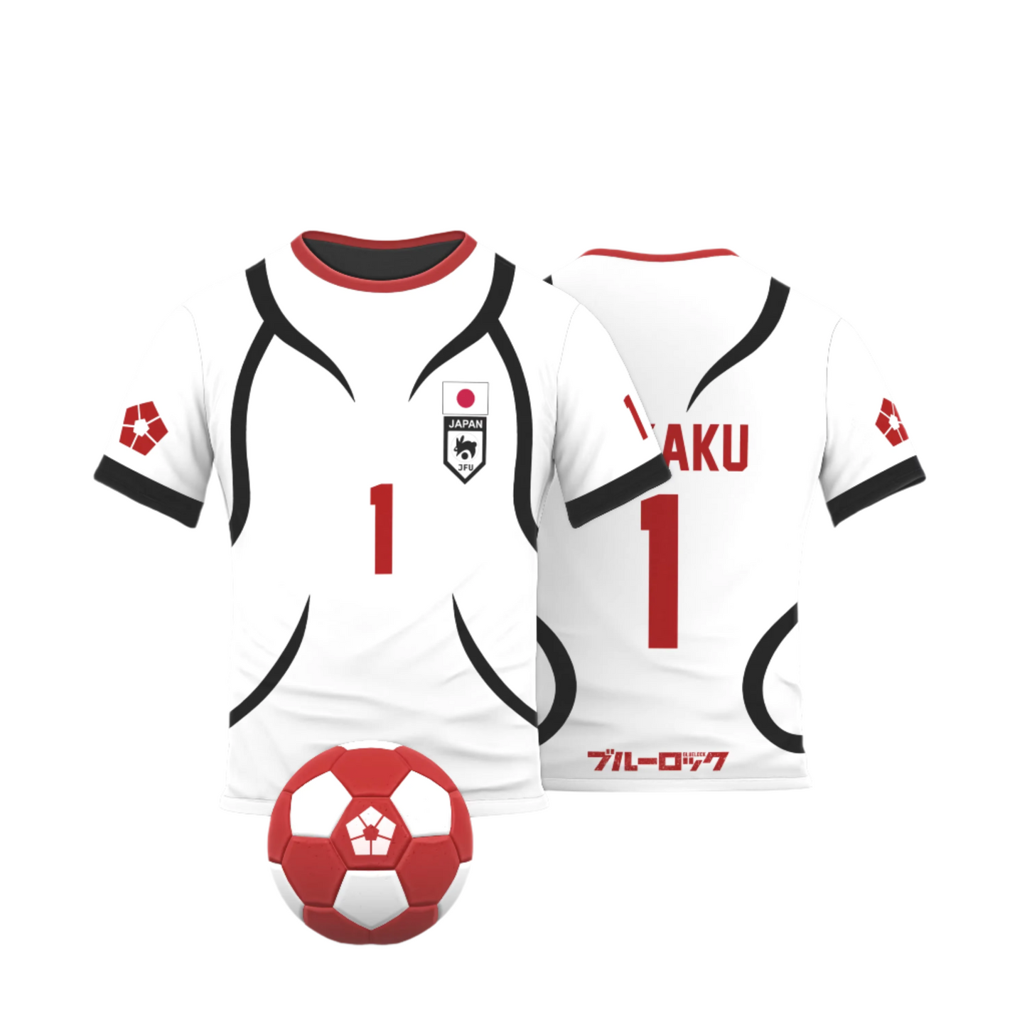 Fukaku Cosplay Anime Blue Lock U20 Japan Team White Jersey - LANDIBY