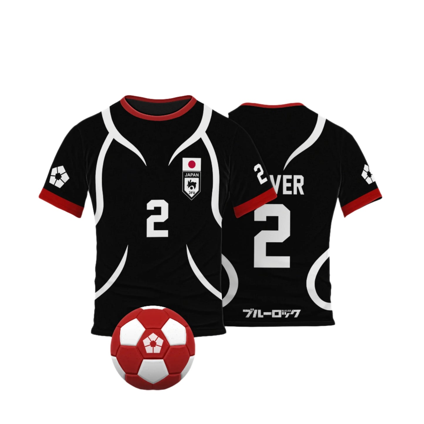 Oliver Cosplay Anime Blue Lock U20 Japan Team Black Jersey - LANDIBY