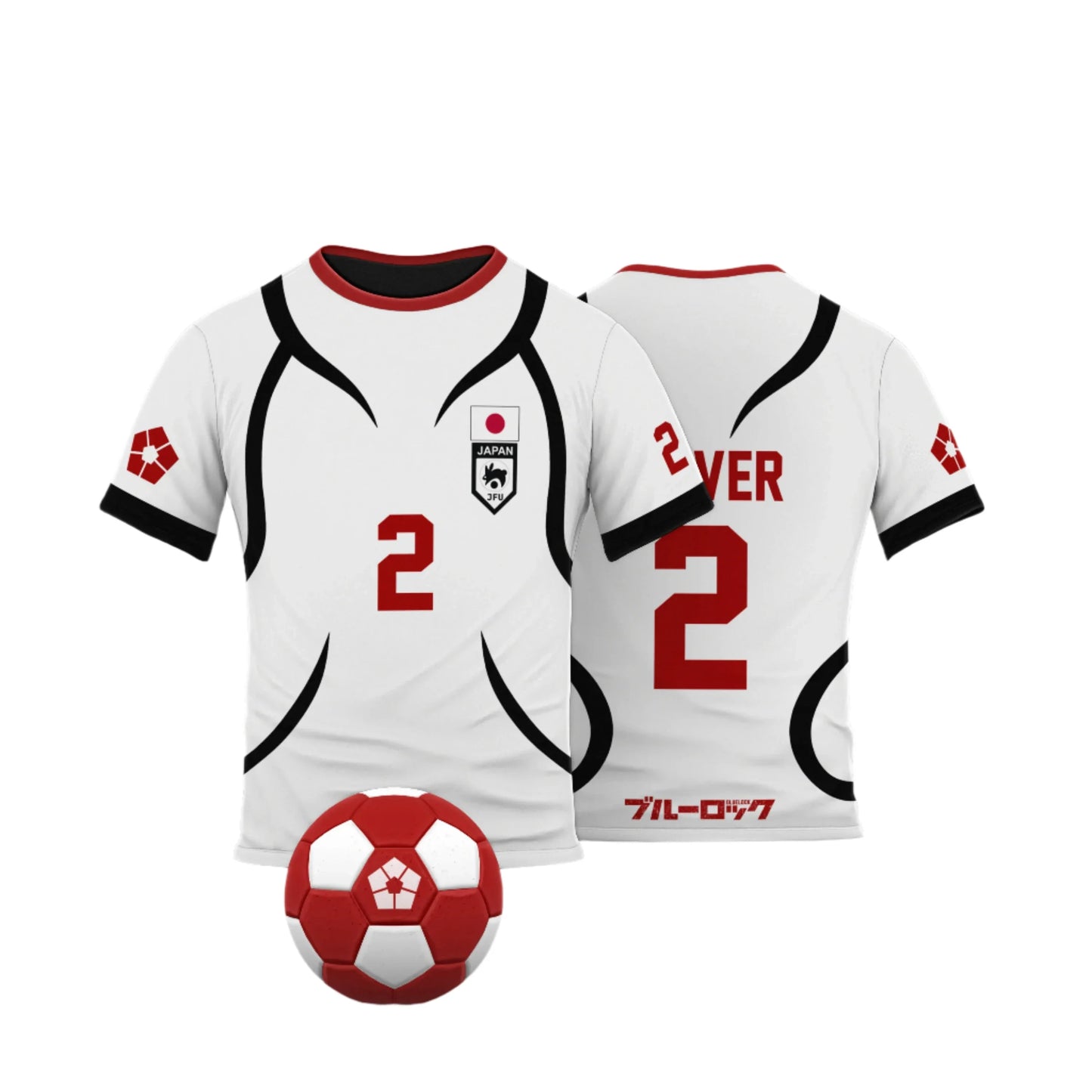 Oliver Cosplay Anime Blue Lock U20 Japan Team White Jersey - LANDIBY