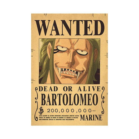 One Piece WANTED Bounty Custom Wall Poster - LANDIBY