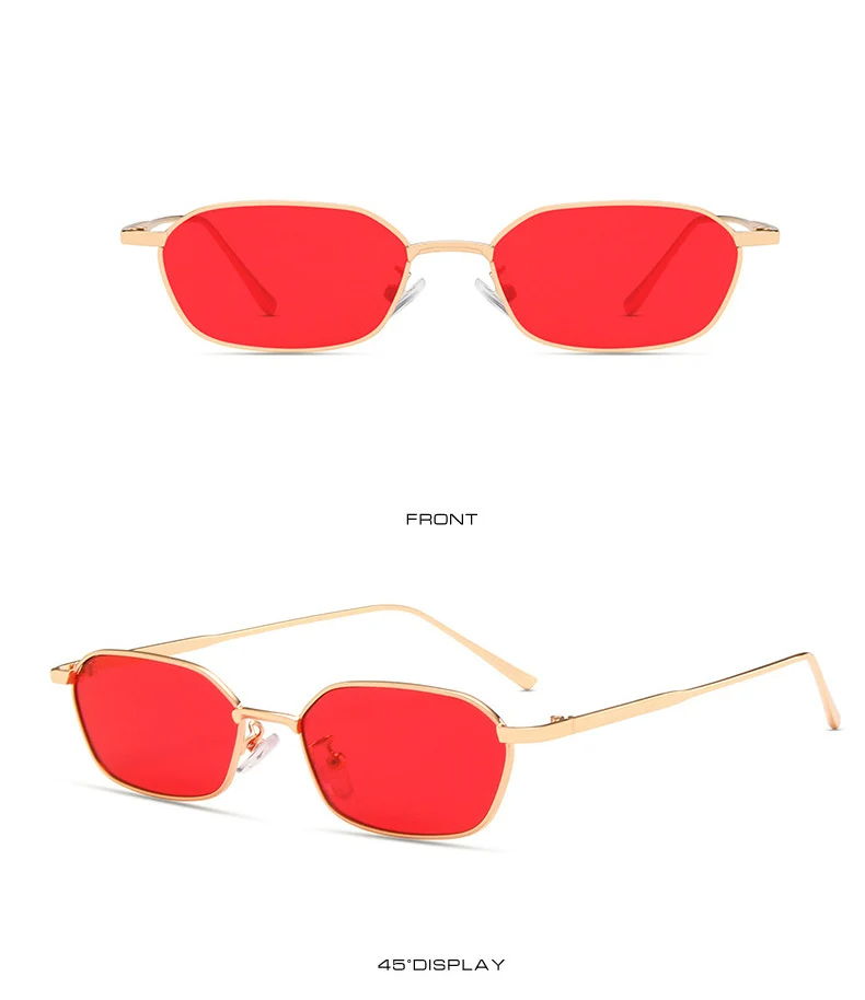 Classic Colorful Rectangular Sunglasses