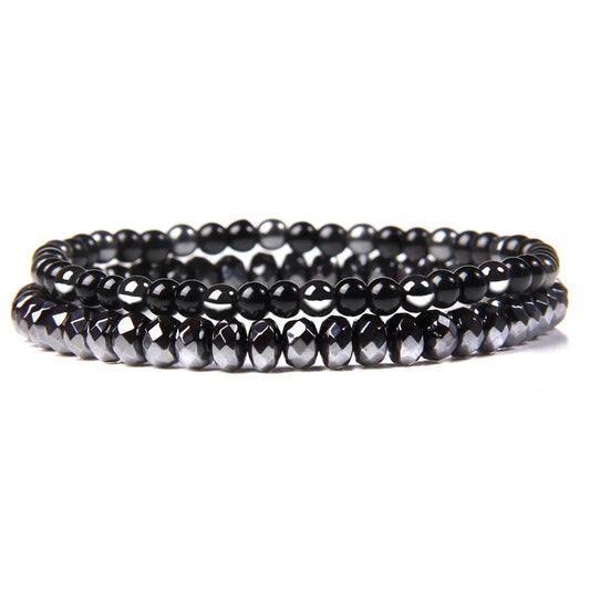 Small Black Stones Modern Bracelet - Item - BAI-DAY