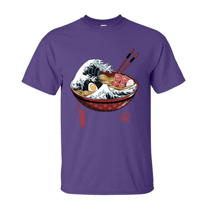 Japan Tempest in Ramen Bowl Printed T-shirt - Item - BAI-DAY