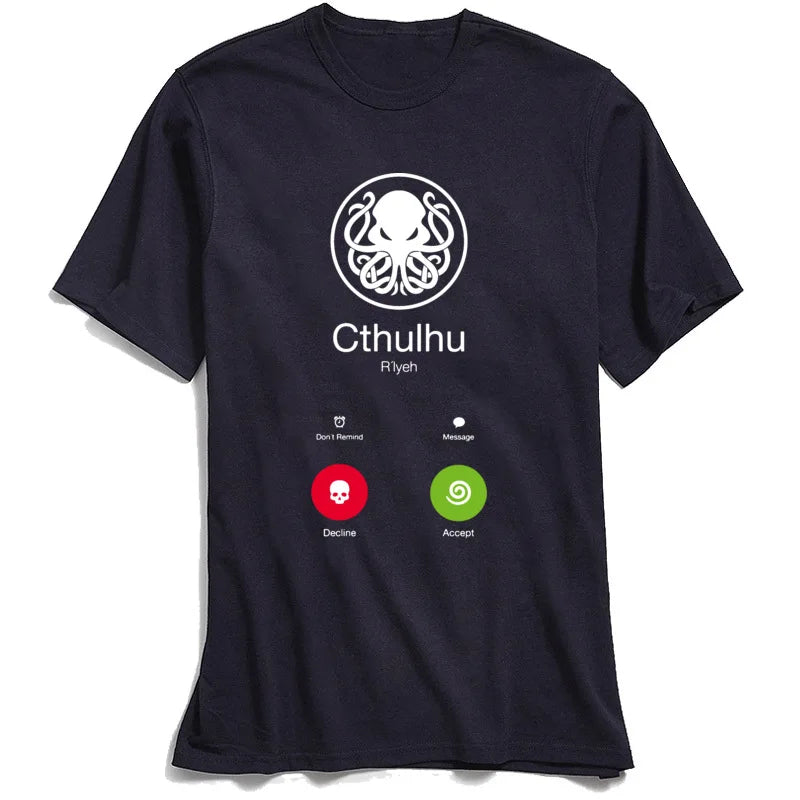 "The Call of Cthulhu" Parody Unisex Printed T-shirt - Item - BAI-DAY 