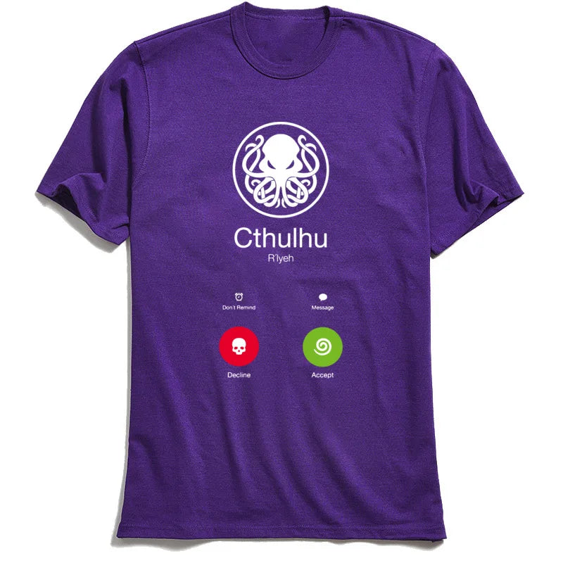 "The Call of Cthulhu" Parody Unisex Printed T-shirt - Item - BAI-DAY 