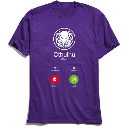 "The Call of Cthulhu" Parody Unisex Printed T-shirt - Item - BAI-DAY 