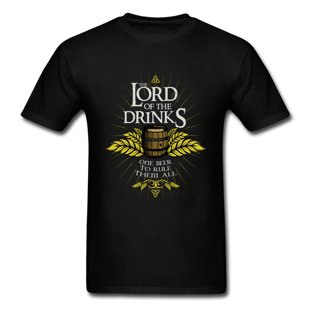 "Lord of the Drinks" Parody Theme Printed T-Shirt - Item - BAI-DAY 