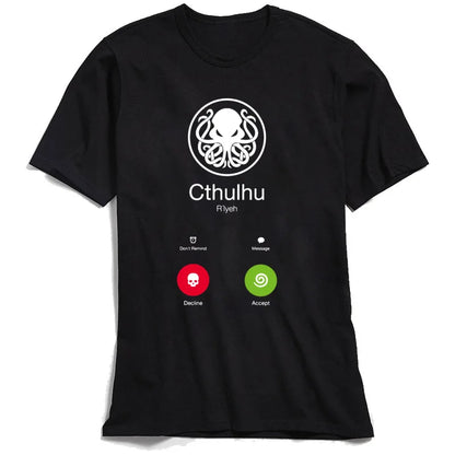 "The Call of Cthulhu" Parody Unisex Printed T-shirt - Item - BAI-DAY 