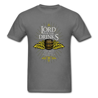 "Lord of the Drinks" Parody Theme Printed T-Shirt - Item - BAI-DAY 