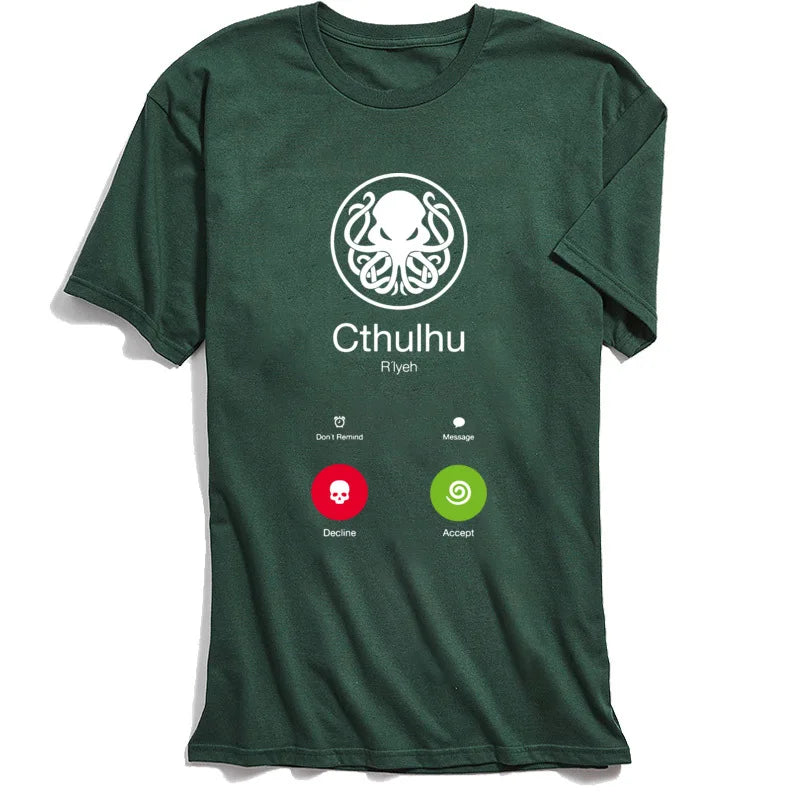 "The Call of Cthulhu" Parody Unisex Printed T-shirt - Item - BAI-DAY 