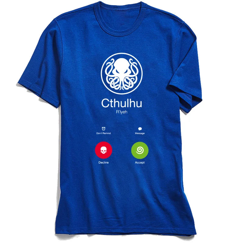 "The Call of Cthulhu" Parody Unisex Printed T-shirt - Item - BAI-DAY 