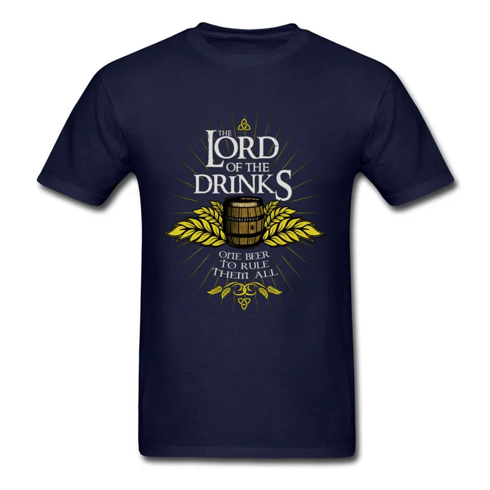 "Lord of the Drinks" Parody Theme Printed T-Shirt - Item - BAI-DAY 