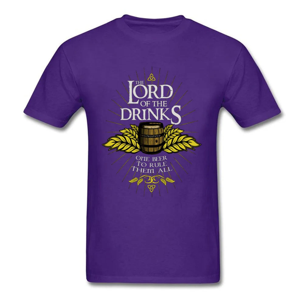 "Lord of the Drinks" Parody Theme Printed T-Shirt - Item - BAI-DAY 