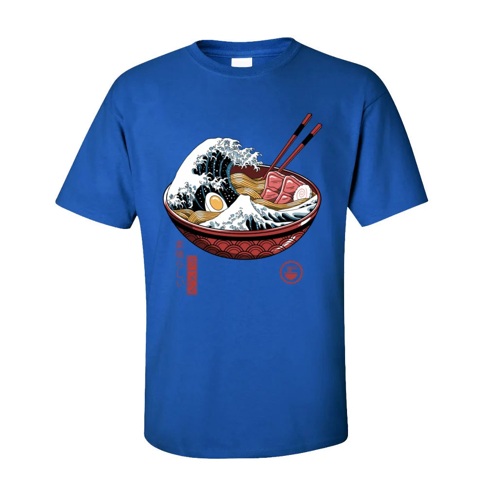 Japan Tempest in Ramen Bowl Printed T-shirt - Item - BAI-DAY