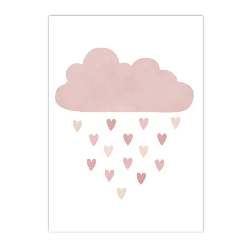 Rain of Love Cute Purple Wall Decor - Item - BAI-DAY