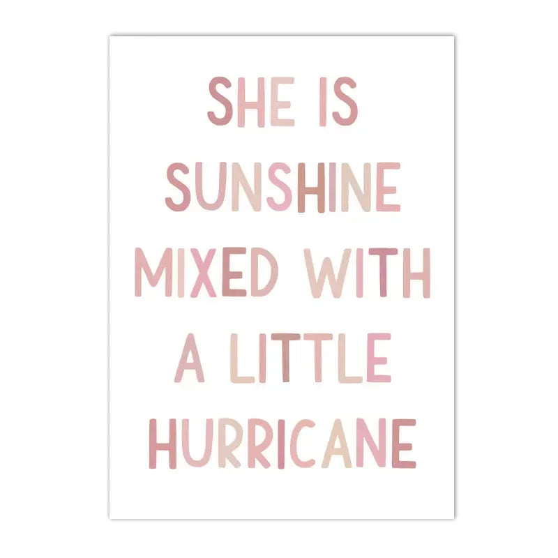 Hurricane Sunshine Cute Pink Wall Decor - Item - BAI-DAY