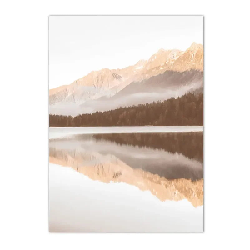 Forest & Lake Decorative Canvas Wall Poster - Item - BAI-DAY