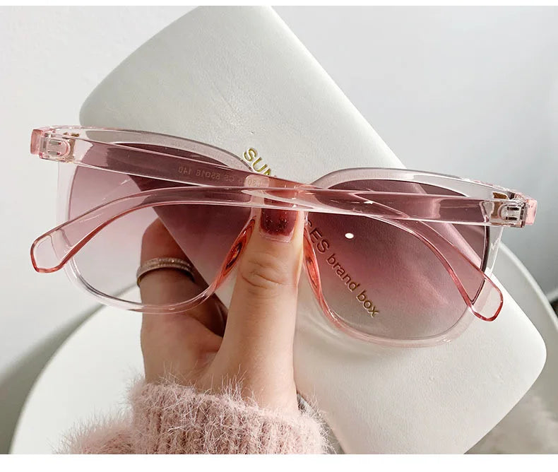 Clear Colorful Design Fashionista Sunglasses