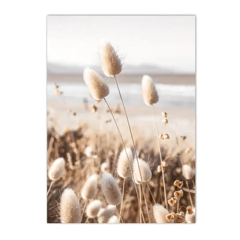 Fluffy Flowers Pattern Canvas Decor Wall Poster - Item - BAI-DAY