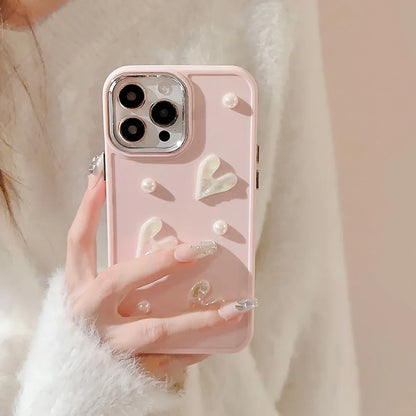 Love Hearts Patterns iPhone Case