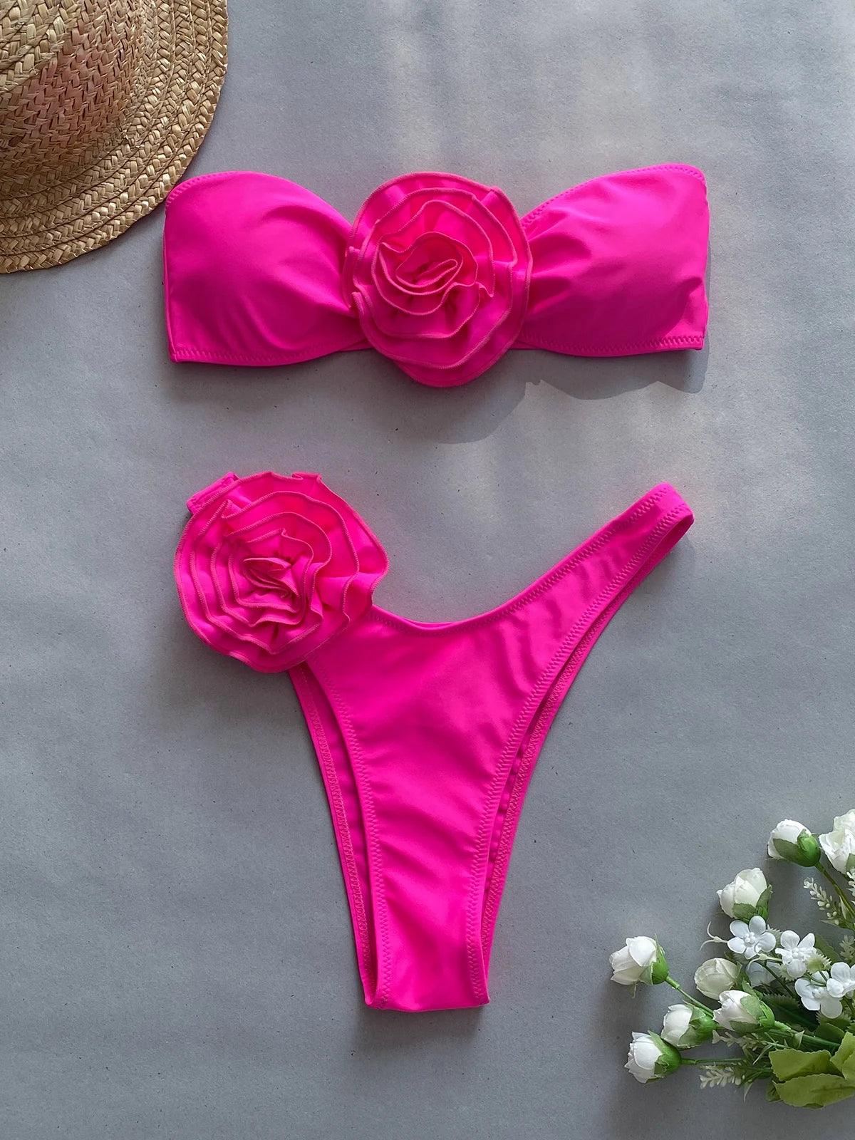 Floral Brazilian Style Bikini Swimwear - Item - BAI-DAY