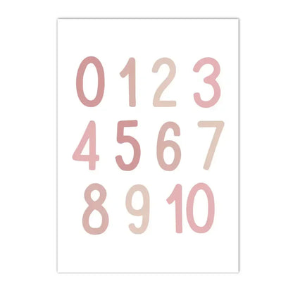 Numbers Cute Purple Wall Decor - Item - BAI-DAY