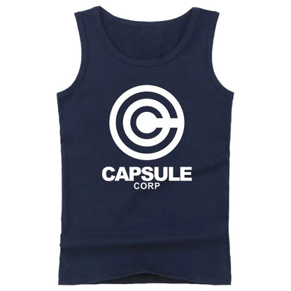 Casual Men Tank Top Printed Dragon Ball Capsule Corp - Item - BAI-DAY