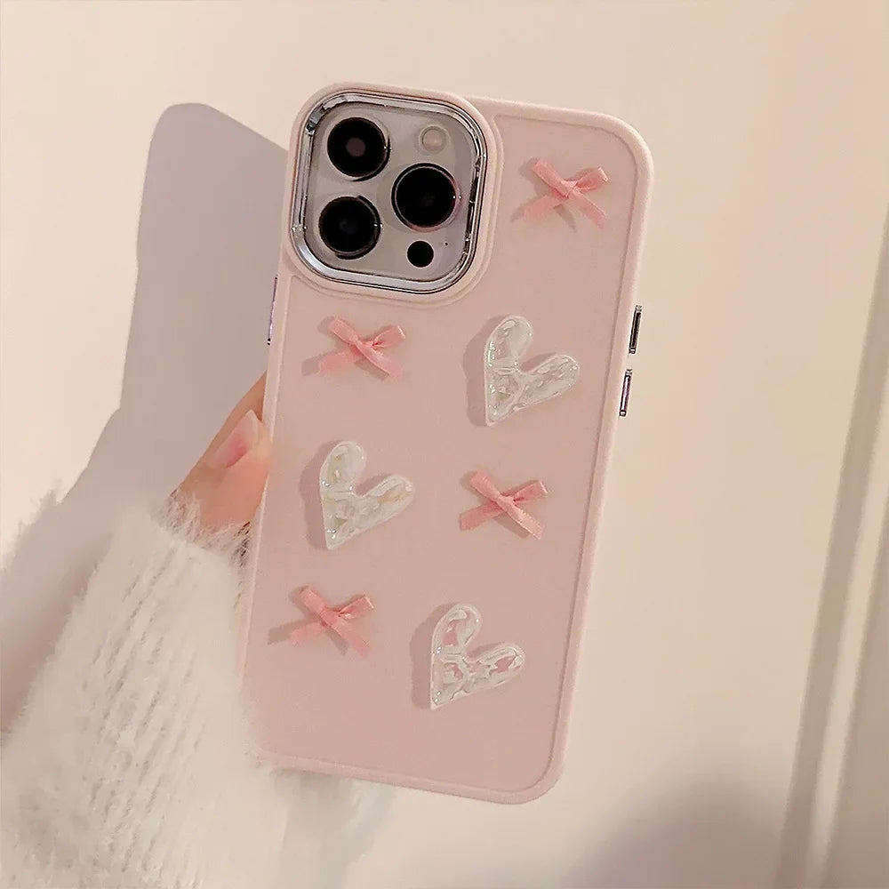 Love Hearts Patterns iPhone Case