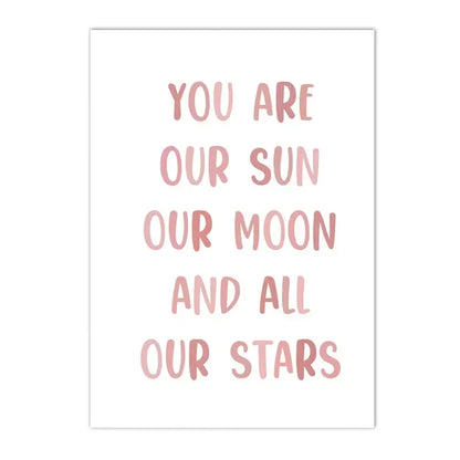 Cute Lovely Quotes Pink Wall Decor - Item - BAI-DAY