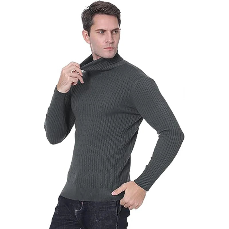 Winter Men Slim Fit Turtleneck - Item - BAI-DAY