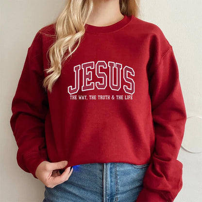 Oversized Unisex Sweatshirt Jesus Pattern - Item - BAI-DAY