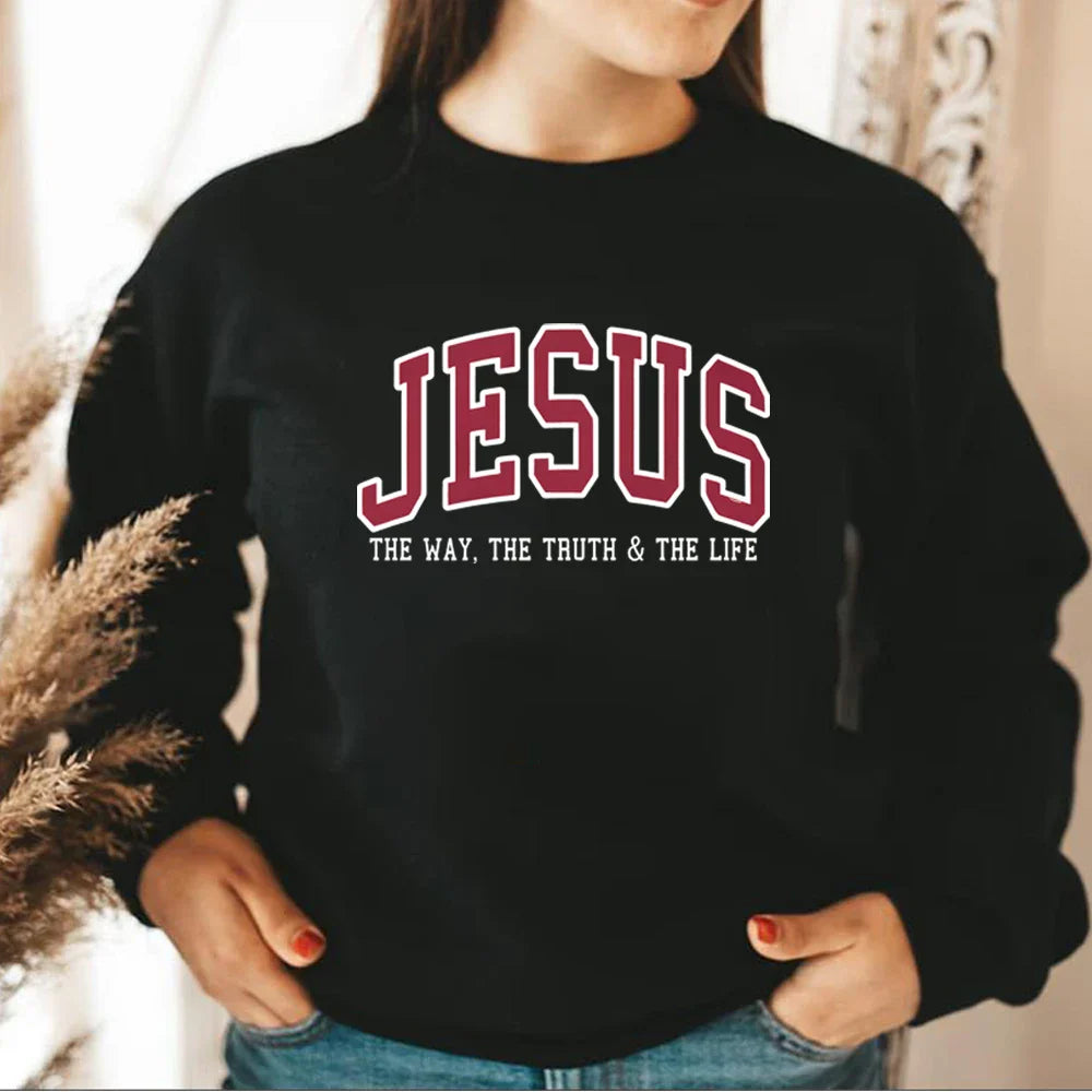 Oversized Unisex Sweatshirt Jesus Pattern - Item - BAI-DAY