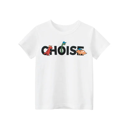 Choice Print Kid Casual White T-Shirt - Item - BAI-DAY