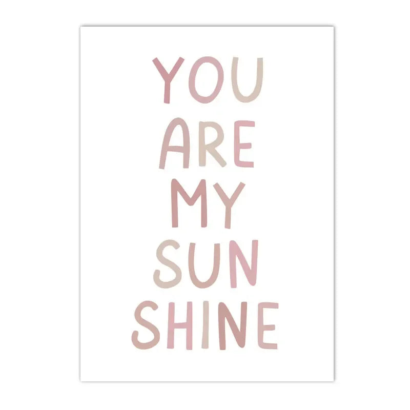 "My Sunshine" Cute Pink Wall Decor - Item - BAI-DAY 