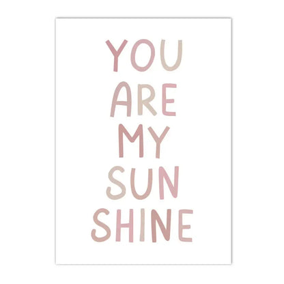 "My Sunshine" Cute Pink Wall Decor - Item - BAI-DAY 