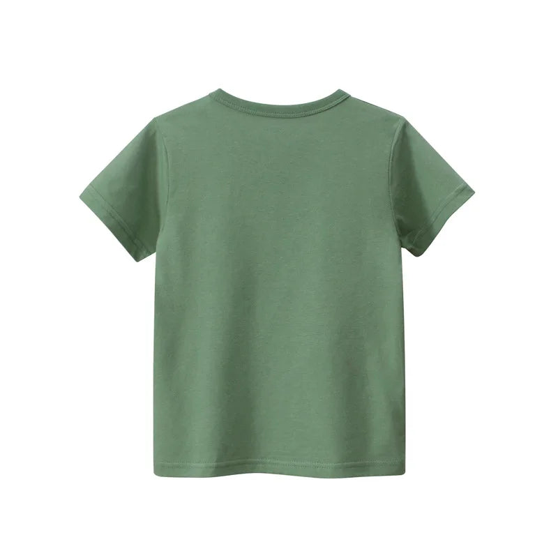 Bike Print Kid Green Casual T-shirt - Item - BAI-DAY