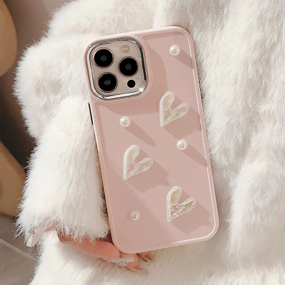 Love Hearts Patterns iPhone Case