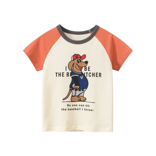 Baseball Print Casual Kid T-shirt - Item - BAI-DAY