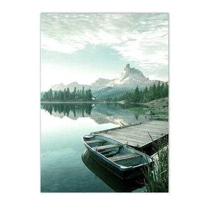 Boat & Lake Dock Pattern Wall Decor - Item - BAI-DAY