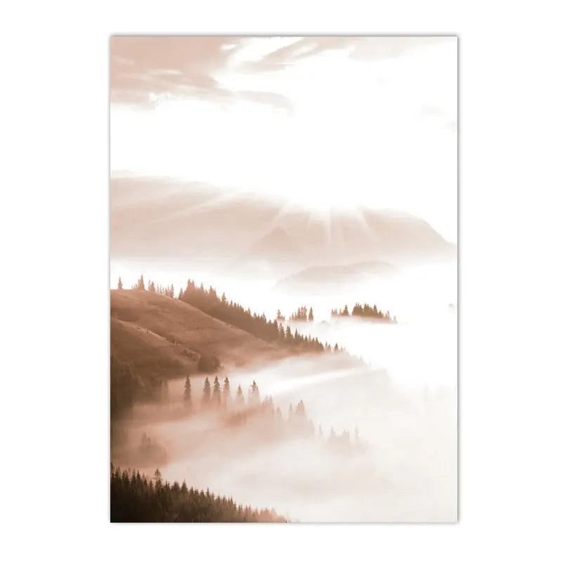 Misty Forest Pattern Wall Décor - Item - BAI-DAY