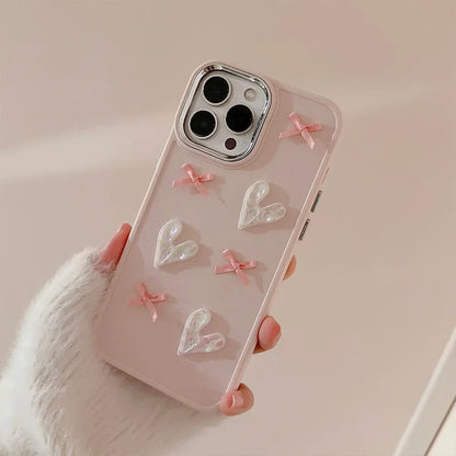 Love Hearts Patterns iPhone Case