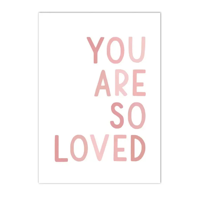 "You are so Loved" Cute Pink Wall Decor - Item - BAI-DAY 