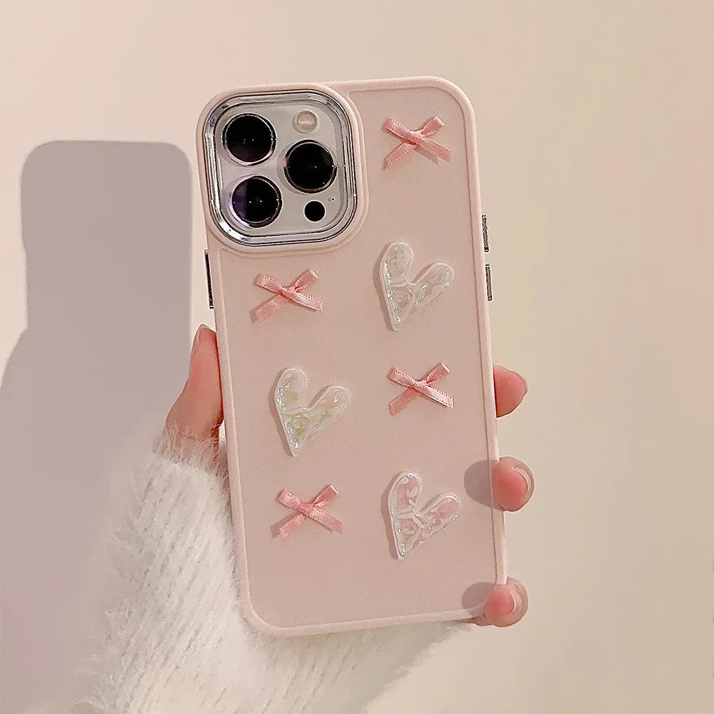 Love Hearts Patterns iPhone Case