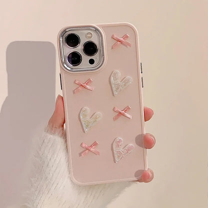 Love Hearts Patterns iPhone Case