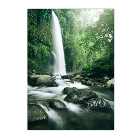 Beautiful Forest Waterfall Pattern Wall Decor - Item - BAI-DAY