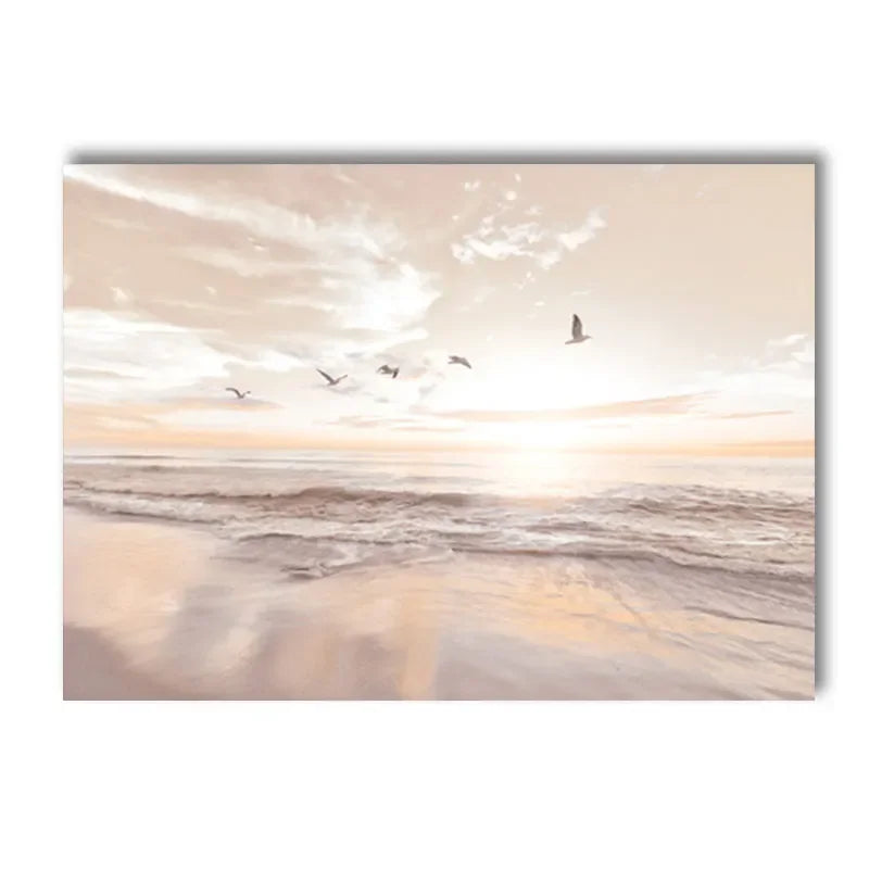 Beach Pattern Decorative Canvas Wall Poster - Item - BAI-DAY