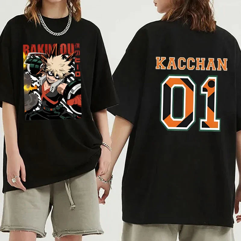 Bakugo Custom Print T-shirt  - LANDIBY